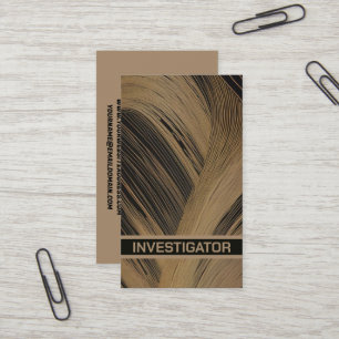 Carte De Visite Maze d'enquête de l'enquêteur