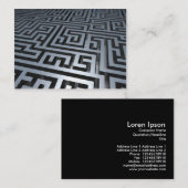 Carte De Visite Maze métallique 3d (Devant / Derrière)