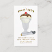 Carte De Visite Me connecter | QR Code Boulangerie simple Crème gl (Devant)