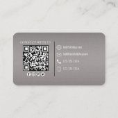 Carte De Visite Me connecter | QR Code Outils mécaniques simples (Dos)