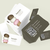 Carte De Visite Me connecter | QR Code Simple Ice Cream Cone