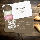 Carte De Visite Me connecter | QR Code Simple Ice Cream Cone