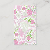 Carte De Visite Me connecter | Social Media QR Code Paisley (Dos)