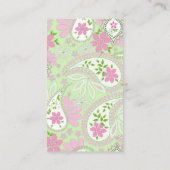 Carte De Visite Me connecter | Social Media QR Code Paisley (Dos)