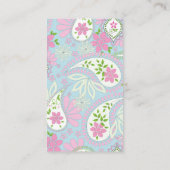 Carte De Visite Me connecter | Social Media QR Code Paisley (Dos)