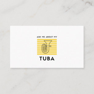Carte De Visite Me demander mon tuba