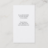 Carte De Visite Mécanicien (Dos)