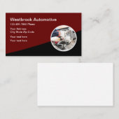 Carte De Visite Mécanicien atelier de réparation automobile (Devant / Derrière)