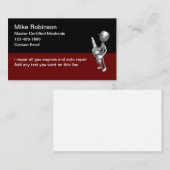 Carte De Visite Mécanicien automobile (Devant / Derrière)