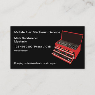 Carte De Visite Mécanicien automobile mobile