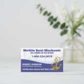 Carte De Visite Mécanicien de bateaux mobile (Debout devant)