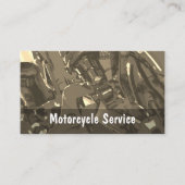 Carte De Visite Mécanicien de réparation de motocyclette (Devant)