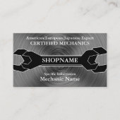 Carte De Visite Mécanicien/magasin auto (Devant)