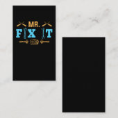 Carte De Visite Mécanicien père artisan Drôle réparateur (Devant / Derrière)