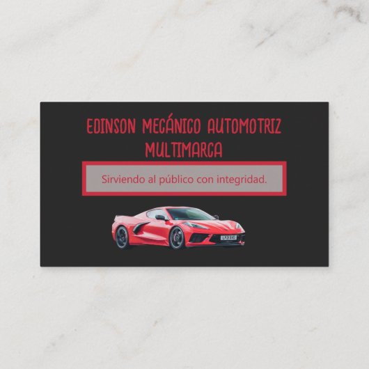 Carte de visite Mecánico Automotriz (Dos)