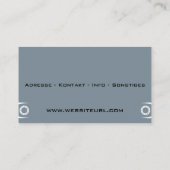 Carte De Visite mécanique (Dos)