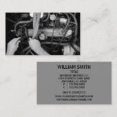 Carte de visite mécanique (Devant / Derrière)