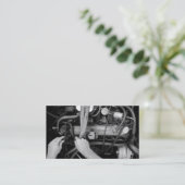 Carte de visite mécanique (Debout devant)