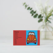 Carte De Visite Mécanique automobile, Ajouter un texte (Debout devant)