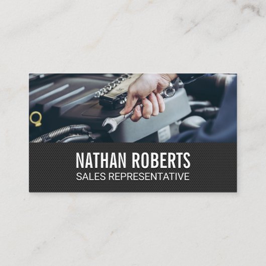 Carte De Visite Mécanique avec clé (Dos)