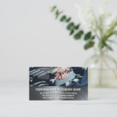 Carte De Visite Mécanique avec clé | Métallique (Debout devant)