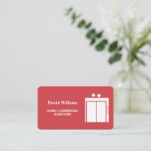 Carte De Visite Mécanique d'ascenseur (Debout devant)