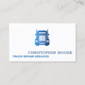 Carte De Visite Mécanique de camion simple (Devant)