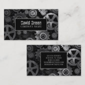 Carte De Visite Mécanique de construction industrielle rustique (Devant / Derrière)