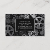 Carte De Visite Mécanique de construction industrielle rustique (Dos)