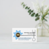 Carte De Visite Mécanique de la chaîne de traction de l'engrenage (Debout devant)