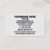 Carte De Visite Mécanique de l'aéronef (Dos)