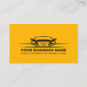 Carte De Visite Mécanique de réparation automobile minima moderne (Dos)