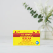 Carte De Visite Mécanique de réparation automobile mobile 2 Côté B (Debout devant)