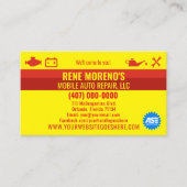 Carte De Visite Mécanique de réparation automobile mobile 2 Côté B (Devant)