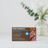 Carte De Visite Mécanique de réparation automobile mobile 2 côtés (Debout devant)