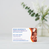 Carte De Visite Mécanique de réparation automobile mobile 2 côtés (Debout devant)