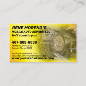 Carte De Visite Mécanique de réparation automobile mobile 2 côtés (Devant)