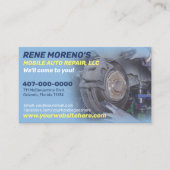 Carte De Visite Mécanique de réparation automobile mobile 2 côtés (Devant)