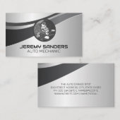 Carte De Visite Mécanique de travail sur voiture | Services Auto (Devant / Derrière)