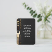 Carte De Visite Mécanique des outils de prière de photos commémora (Debout devant)