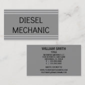 Carte de visite mécanique diesel (Devant / Derrière)