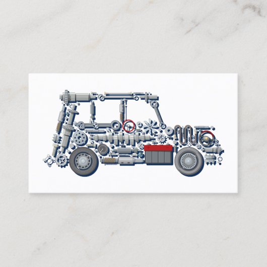 Carte De Visite Mécanique diesel (Devant)