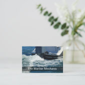 Carte De Visite Mécanique Et Détail Des Bateaux Marins (Debout devant)