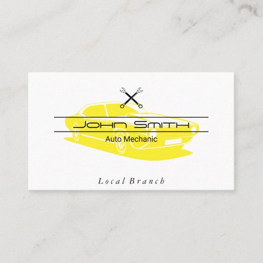 Carte De Visite Mécanique | Ingénieur | Dépouille (Devant)