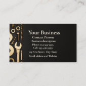 Carte De Visite Mécanique, Ingénieur, Poignée de réparation (Devant)