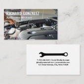 Carte De Visite Mécanique | Ingénieur | Utilisation du moteur (Devant / Derrière)