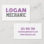 Carte de visite mécanique Logan (Devant / Derrière)