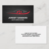 Carte De Visite Mécanique | Logo de la voiture (Devant / Derrière)