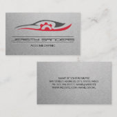 Carte De Visite Mécanique | Logo de réparation automatique (Devant / Derrière)