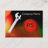 Carte De Visite MÉCANIQUE MÉTALLIQUE, MONogramme DE PLOMBRES (Dos)